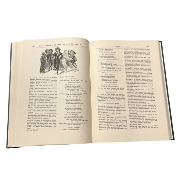 VTG THE FIRST NIGHT GILBERT AND SULLIVAN BOOK WITH PROGRAMS SLEEVE 1958 HERITAGE - Picture 3 of 7